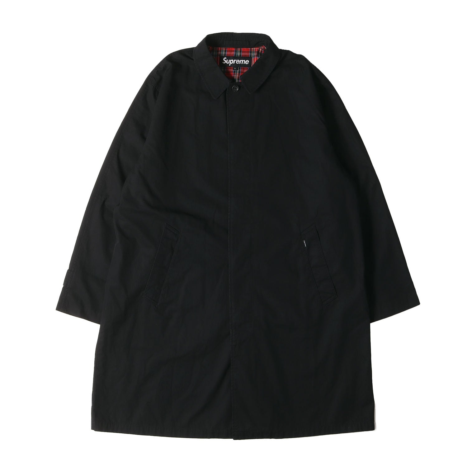 22AW シュプリーム トレンチコート S pil trench coat Supreme (シュプリーム) 22AW ×PIL 裏地チェック トレンチコート