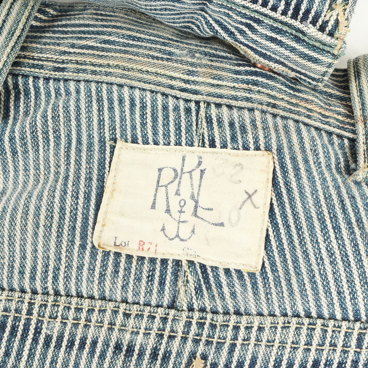 RRL (ダブルアールエル) エプロン付き ヴィンテージ加工 ヒッコリー