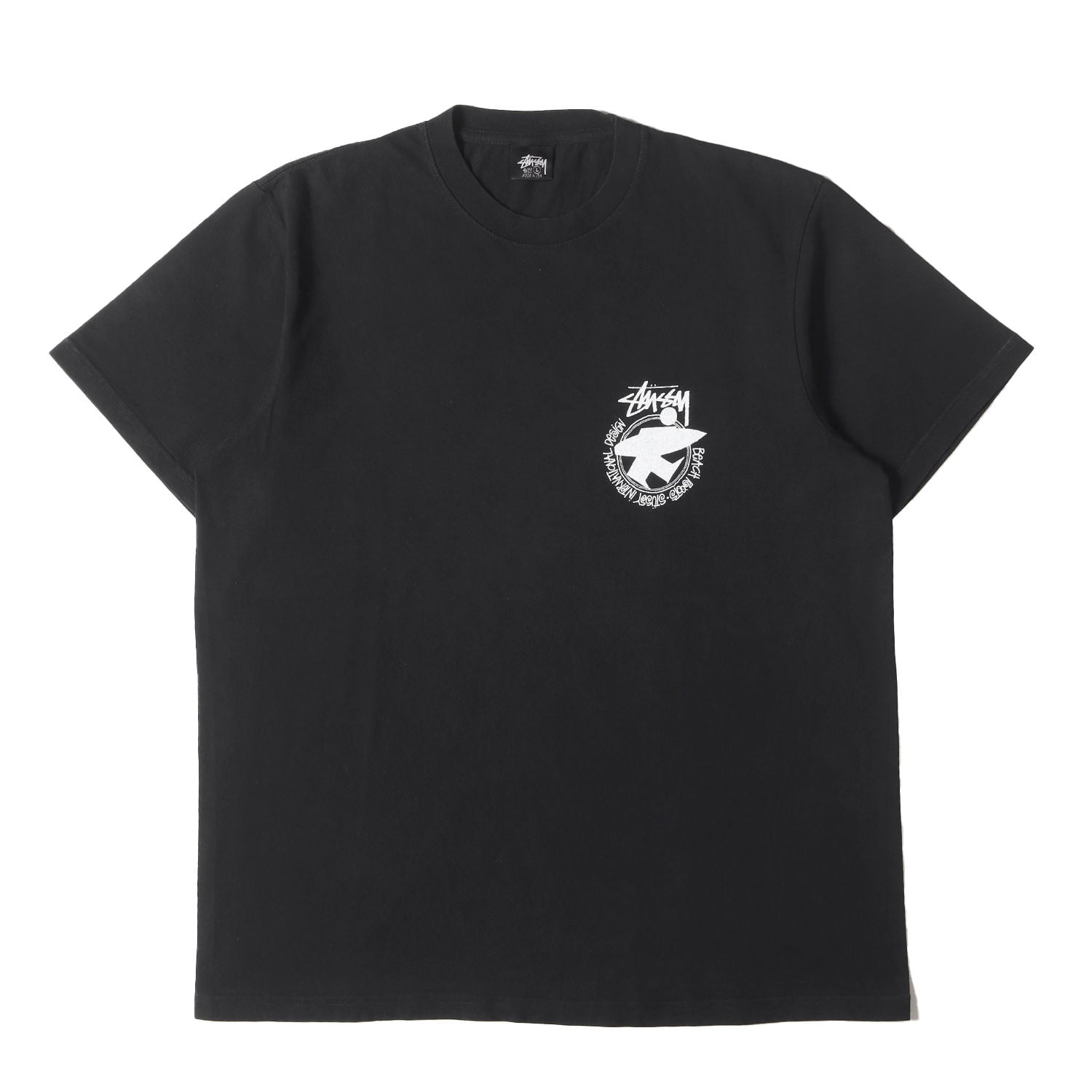 STUSSY (ステューシー) サーフマン クルーネック Tシャツ(BEACH ROOTS