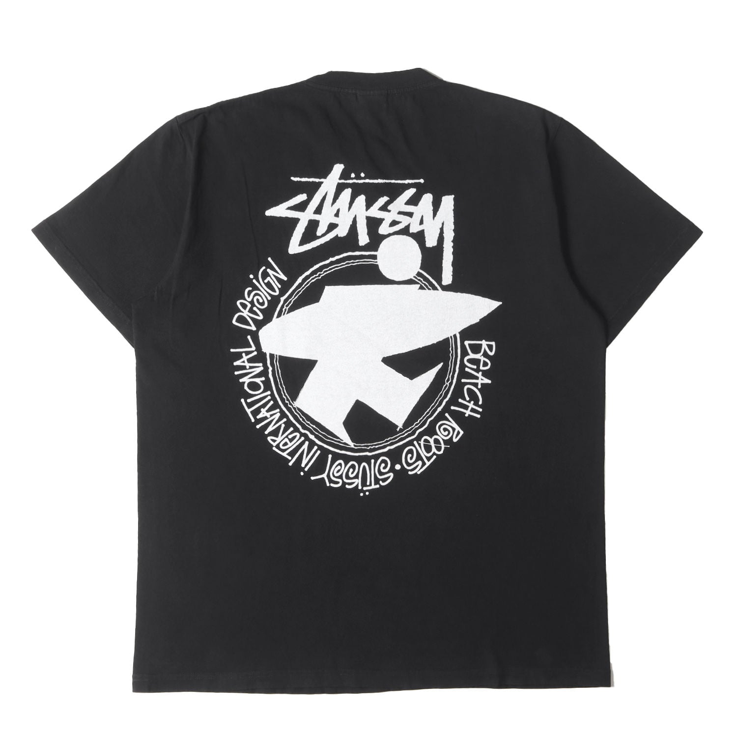 STUSSY (ステューシー) サーフマン クルーネック Tシャツ(BEACH ROOTS