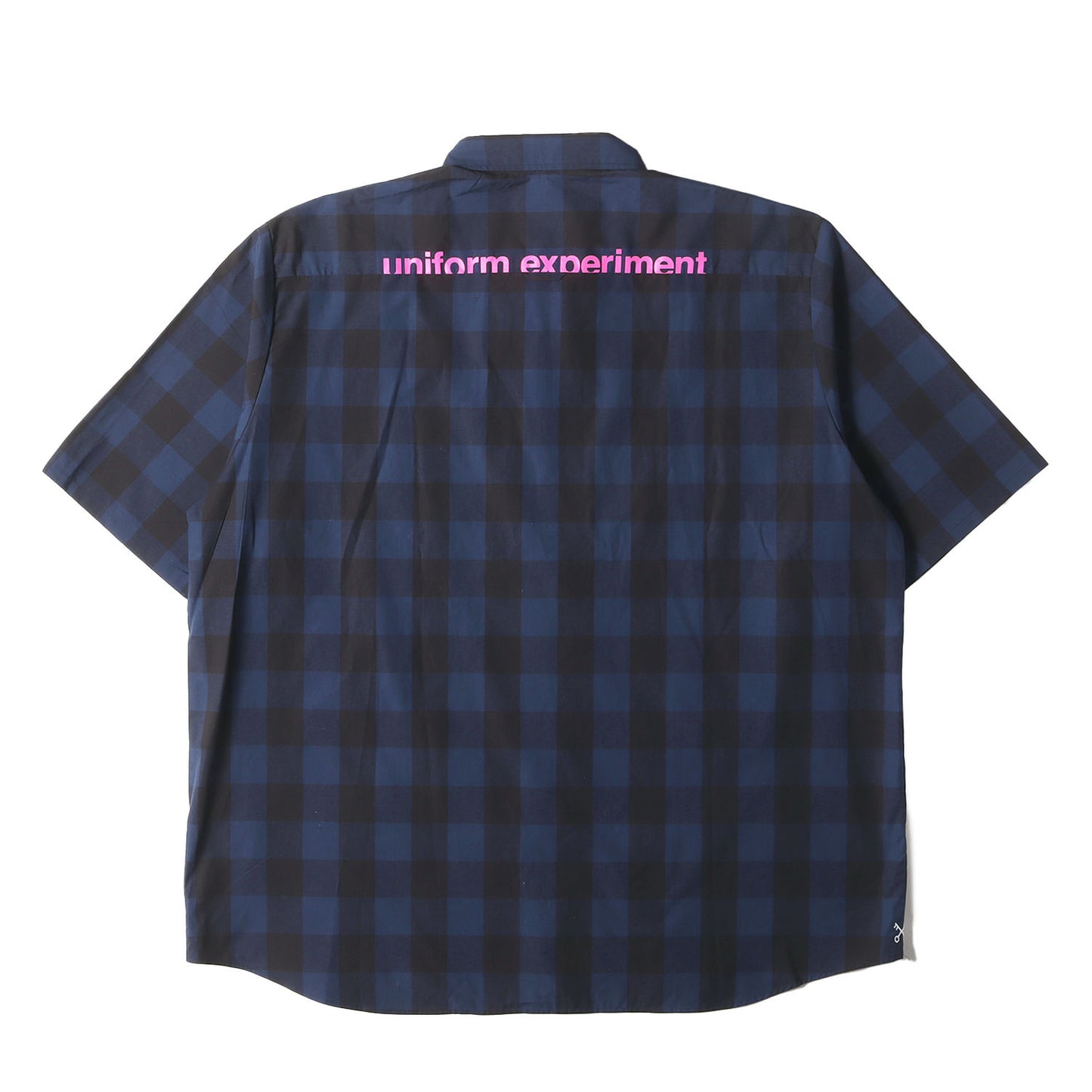 23SS ブロックチェック ビッグサイズ ボタンダウン 半袖シャツ(S/S BIG B.D SHIRT)