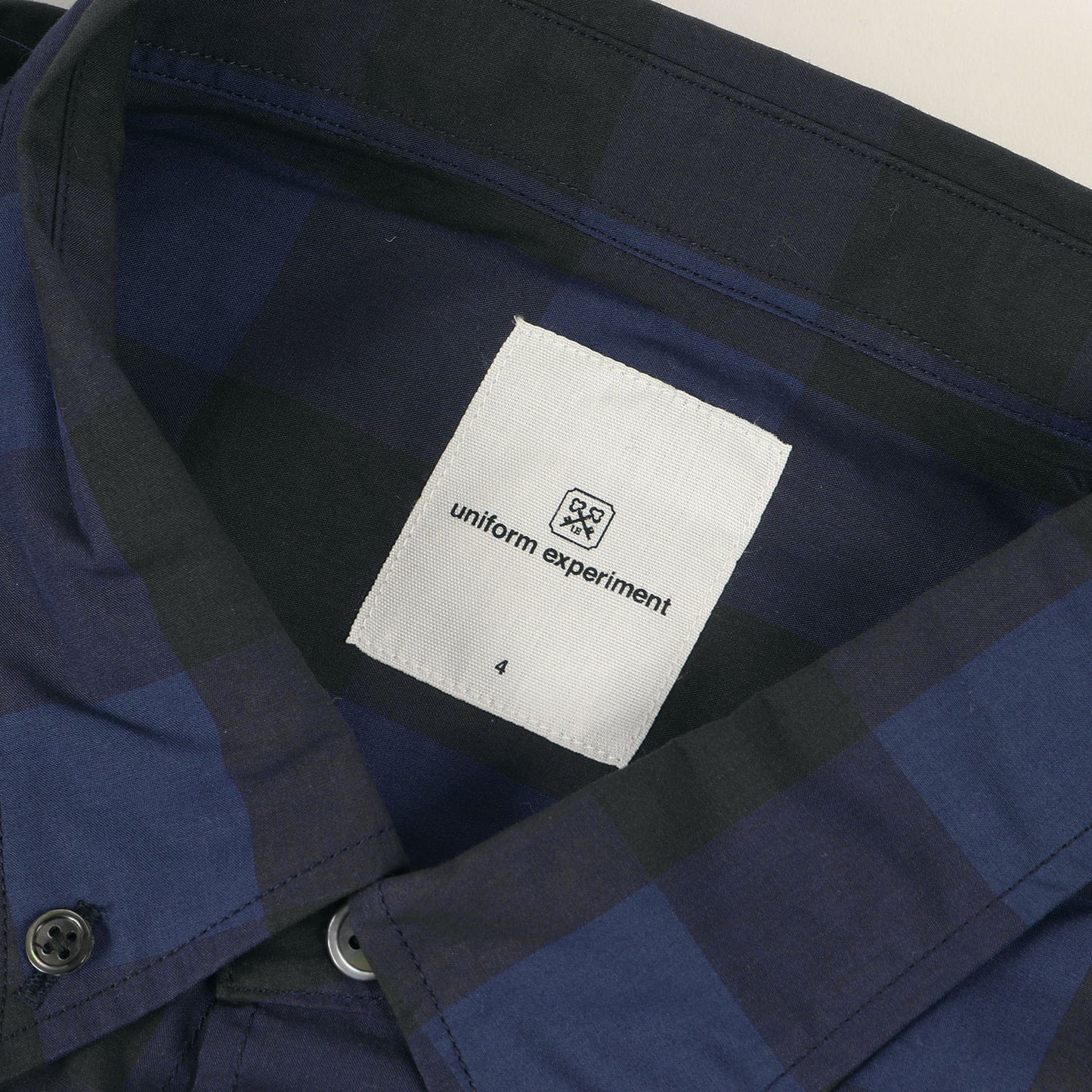 23SS ブロックチェック ビッグサイズ ボタンダウン 半袖シャツ(S/S BIG B.D SHIRT)