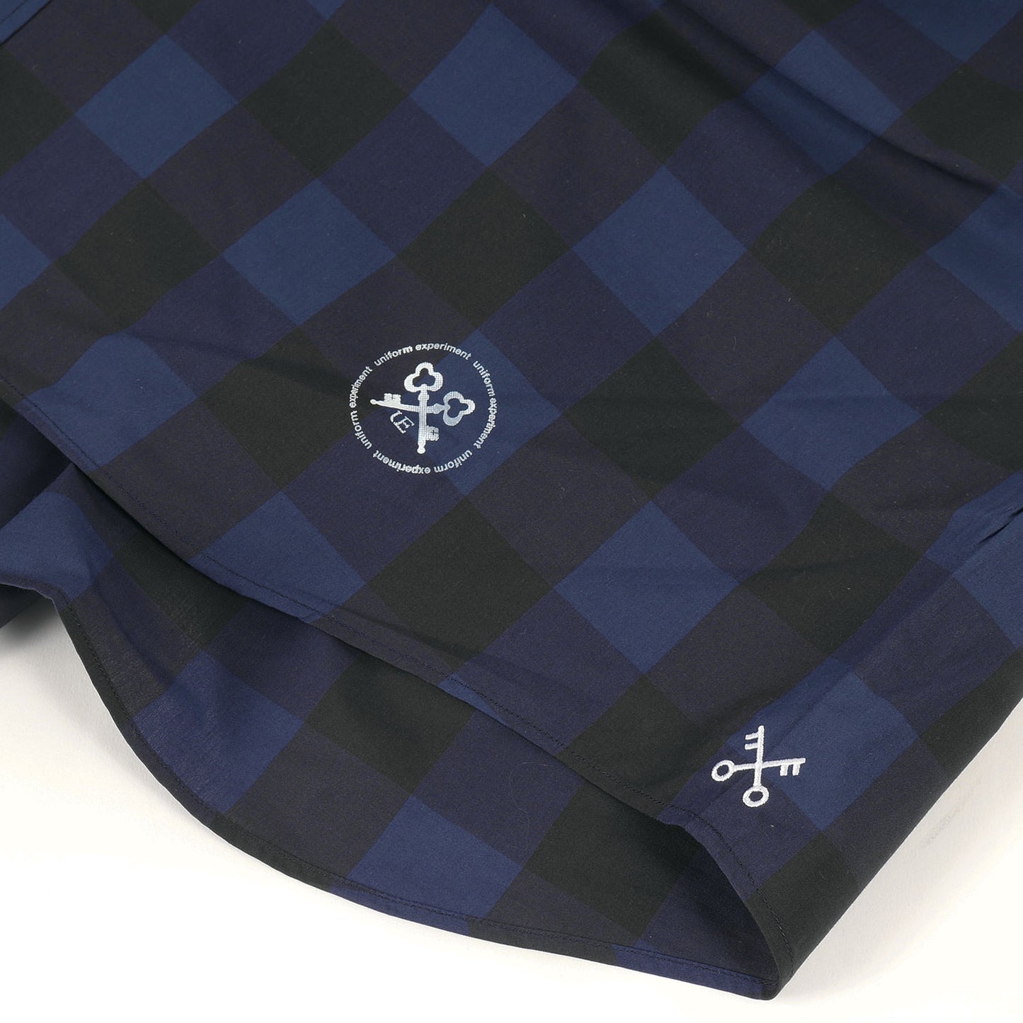 23SS ブロックチェック ビッグサイズ ボタンダウン 半袖シャツ(S/S BIG B.D SHIRT)