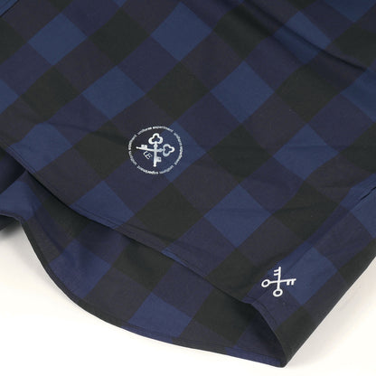 23SS ブロックチェック ビッグサイズ ボタンダウン 半袖シャツ(S/S BIG B.D SHIRT)