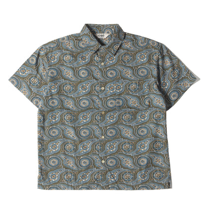 ペイズリー柄 コットン 半袖シャツ