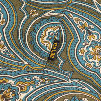 ペイズリー柄 コットン 半袖シャツ