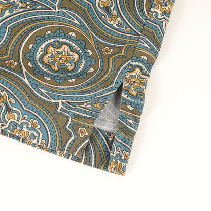 ペイズリー柄 コットン 半袖シャツ