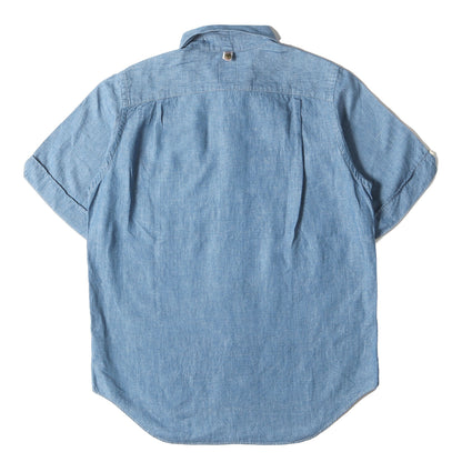 コットン/リネン シャンブレー 半袖シャツ(ELLAS SHIRT S/S LUXSIC CHAMBRAY)
