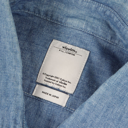 コットン/リネン シャンブレー 半袖シャツ(ELLAS SHIRT S/S LUXSIC CHAMBRAY)