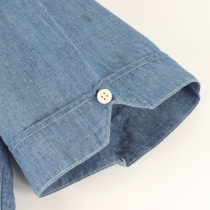コットン/リネン シャンブレー 半袖シャツ(ELLAS SHIRT S/S LUXSIC CHAMBRAY)