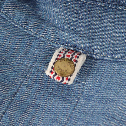 コットン/リネン シャンブレー 半袖シャツ(ELLAS SHIRT S/S LUXSIC CHAMBRAY)