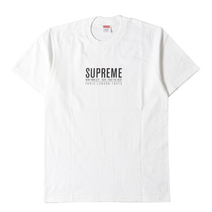 24SS ブランドロゴ クルーネック Tシャツ(Paris Tee)