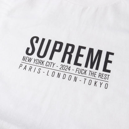 24SS ブランドロゴ クルーネック Tシャツ(Paris Tee)