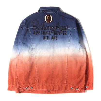 チャンピオンロゴ グラデーション 3rdタイプ ルーズ デニム ジャケット(GRADATION CHAMPION DENIM JACKET)