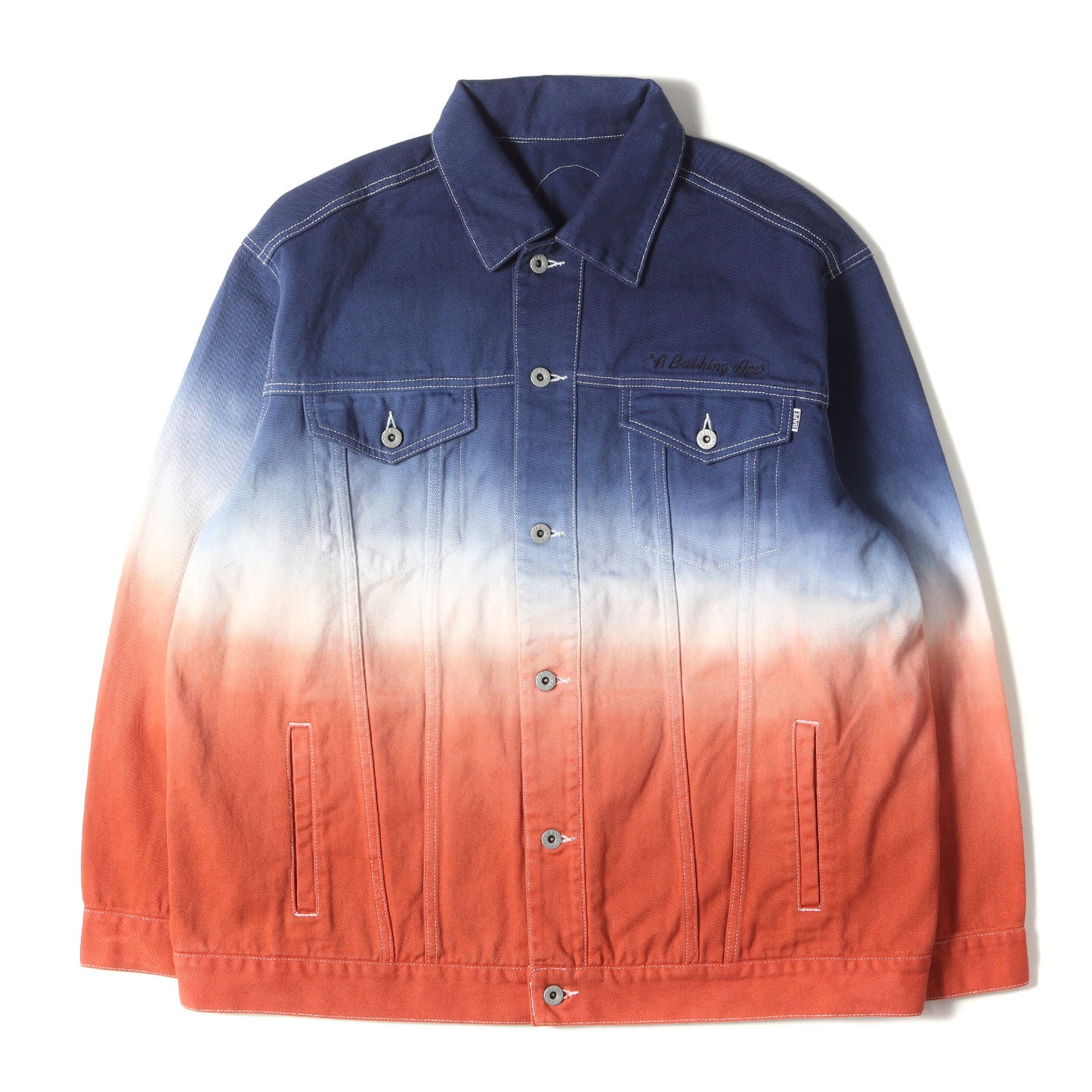 チャンピオンロゴ グラデーション 3rdタイプ ルーズ デニム ジャケット(GRADATION CHAMPION DENIM JACKET)