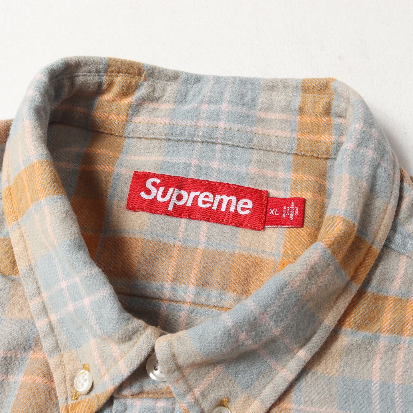 24SS タータンチェック ボタンダウン フランネルシャツ(Plaid Flannel Shirt)