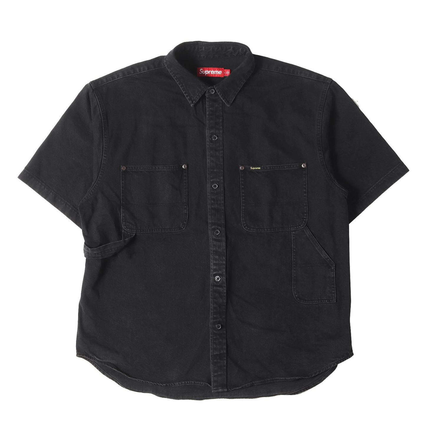 24SS ルーズフィット ペインター デニム 半袖シャツ(Loose Fit S/S Denim Painter Shirt)