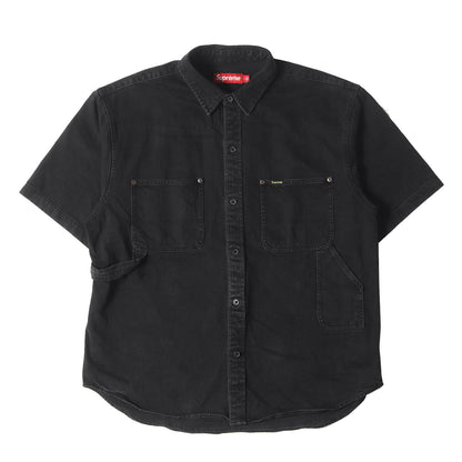 24SS ルーズフィット ペインター デニム 半袖シャツ(Loose Fit S/S Denim Painter Shirt)