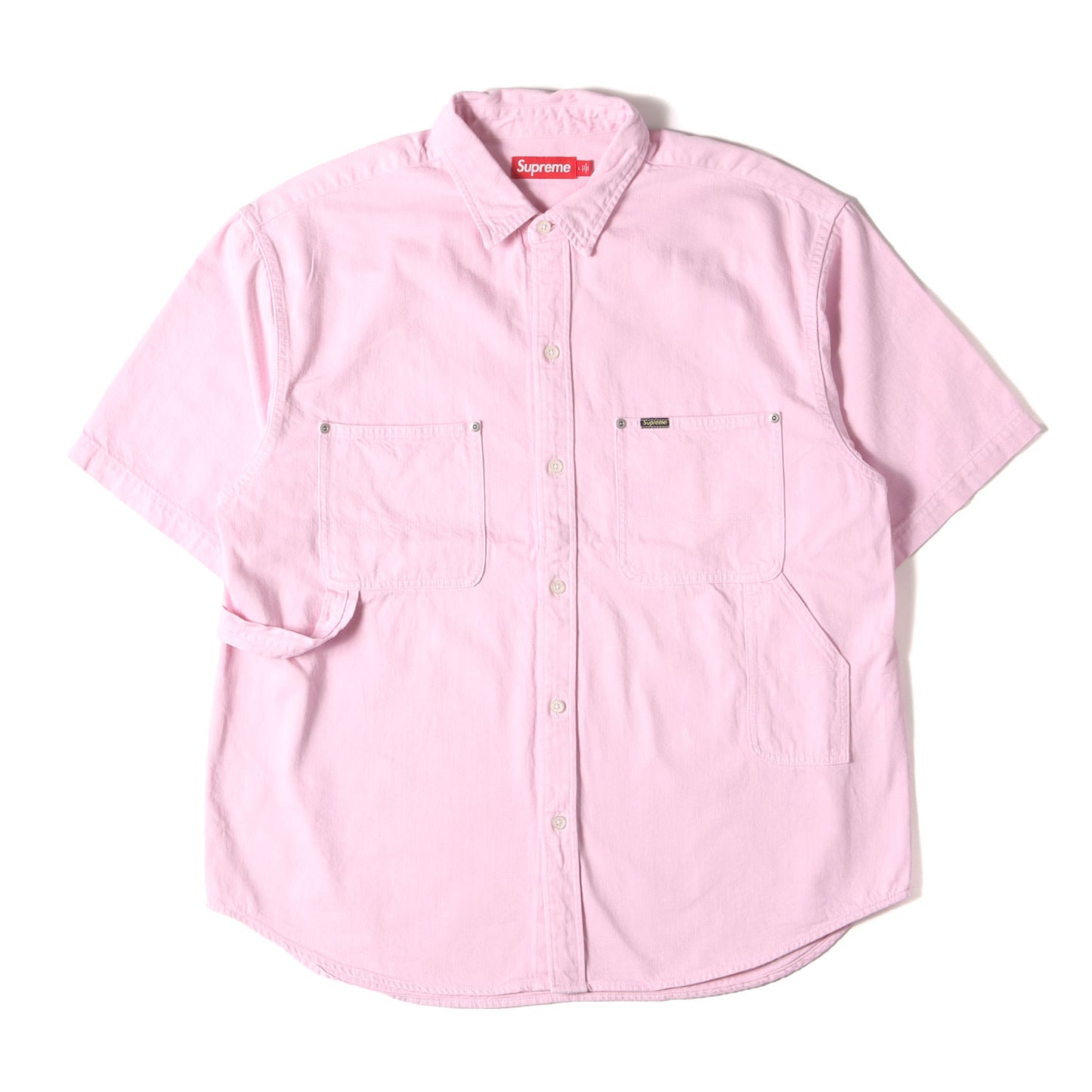 24SS ルーズフィット ペインター デニム 半袖シャツ(Loose Fit S/S Denim Painter Shirt)