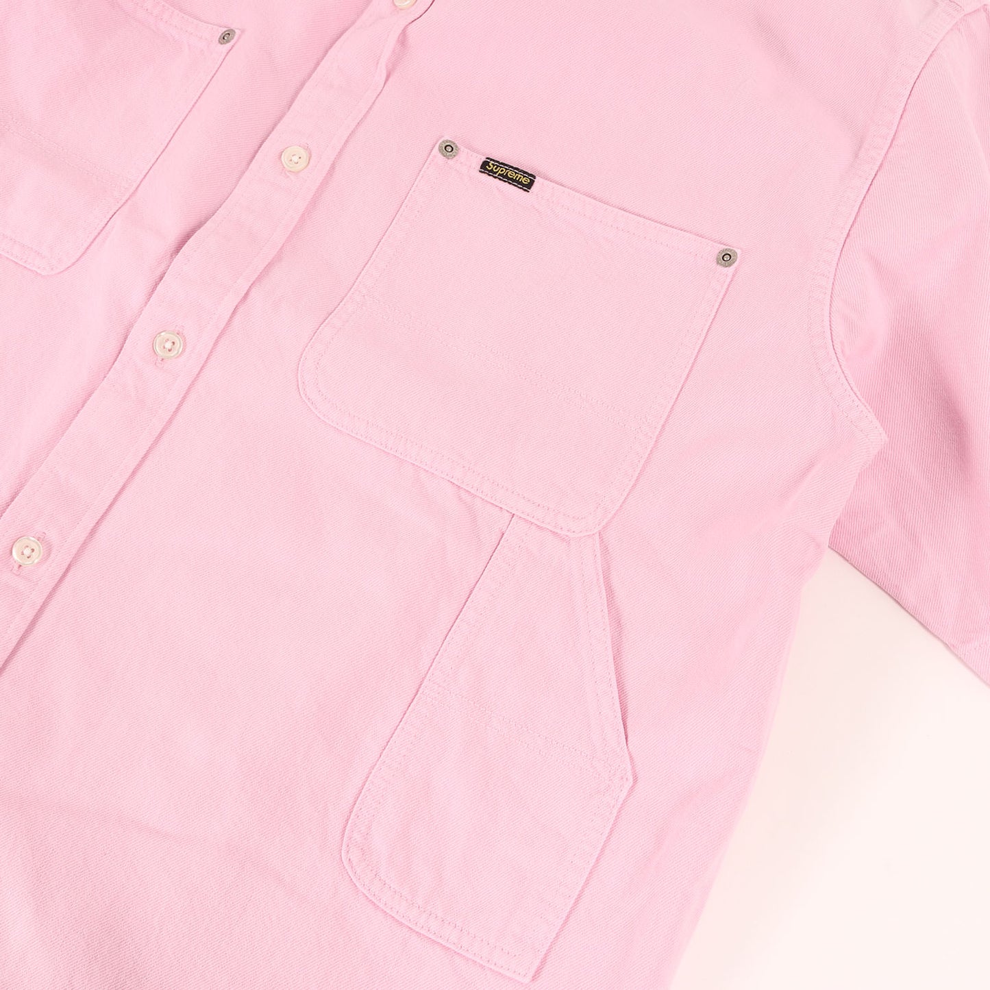 24SS ルーズフィット ペインター デニム 半袖シャツ(Loose Fit S/S Denim Painter Shirt)