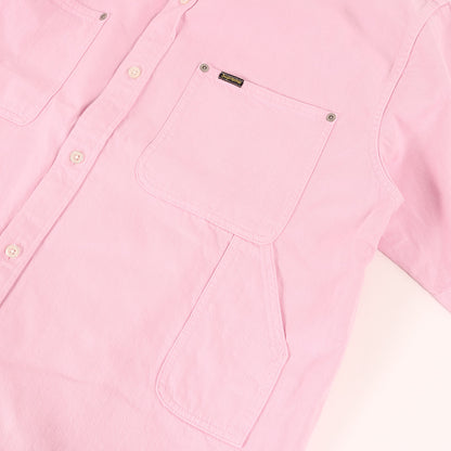 24SS ルーズフィット ペインター デニム 半袖シャツ(Loose Fit S/S Denim Painter Shirt)