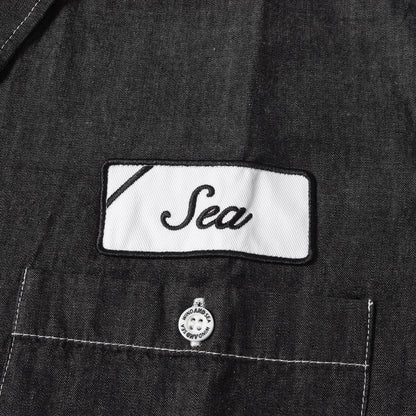 22AW ×GOD SELECTION XXX ワッペン付き シャンブレー ワークシャツ(Chambray Shirt)