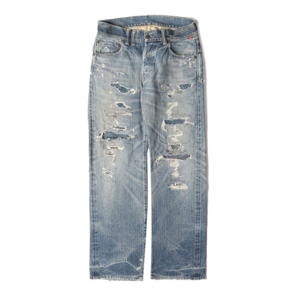 ダメージリペア加工 デニムパンツ