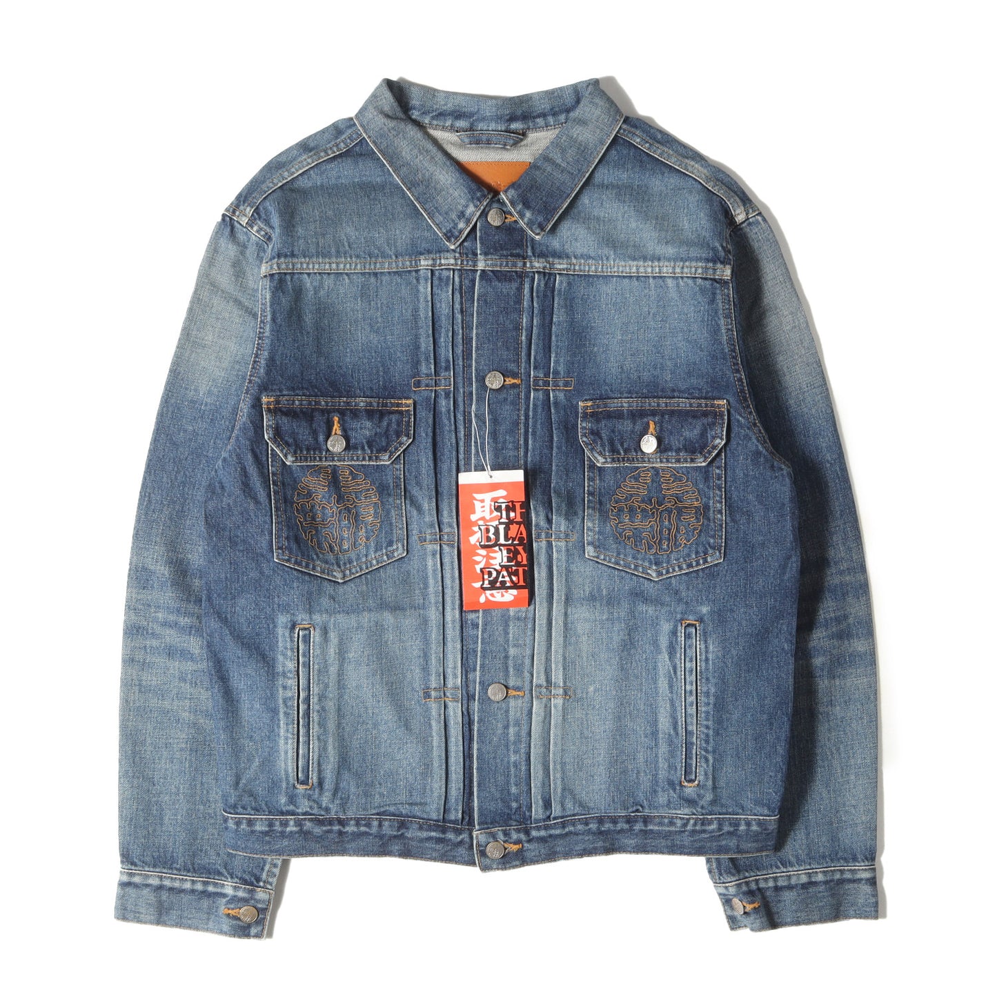 22SS 家紋ロゴ ヴィンテージ加工 2ndタイプ デニムジャケット(KAMON DENIM JACKET)