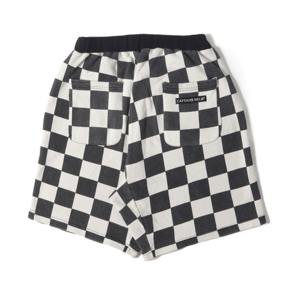 24SS チェッカーフラッグ スウェット ショーツ(CHECKER SWEAT SHORT)