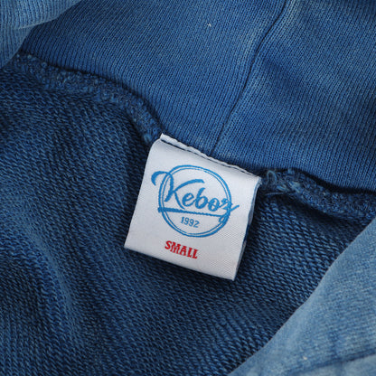 フェード加工 ロゴ刺繍 オーバーサイズ スウェット パーカー