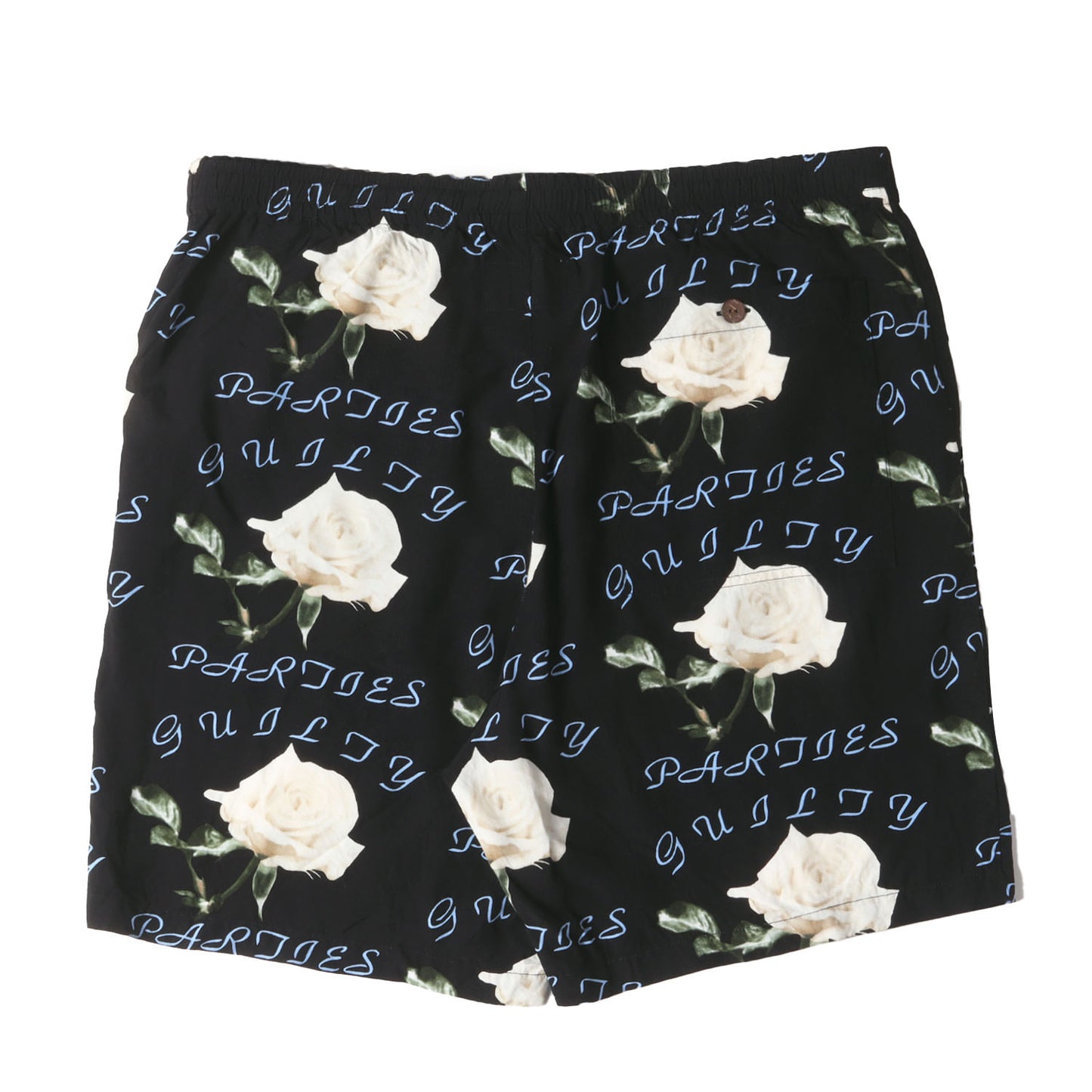 21SS ローズ柄 レーヨン ショート パンツ / アロハショーツ(HAWAIIAN SHORTS)