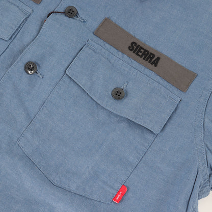 シャンブレー ミリタリー 半袖シャツ(BUDS SS / SHIRT)