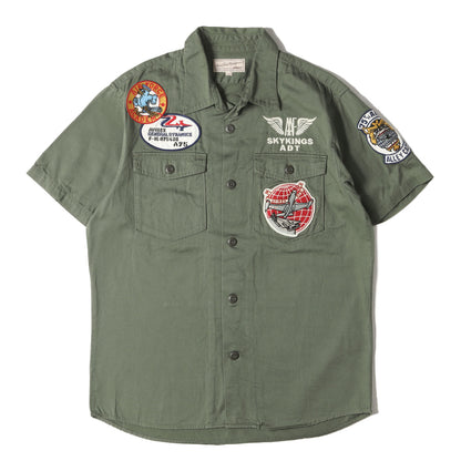 U.S.AIR FORCE パッチカスタム ミリタリー 半袖シャツ