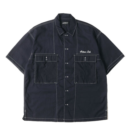 M-43タイプ リネン/コットン ミリタリー 半袖シャツ