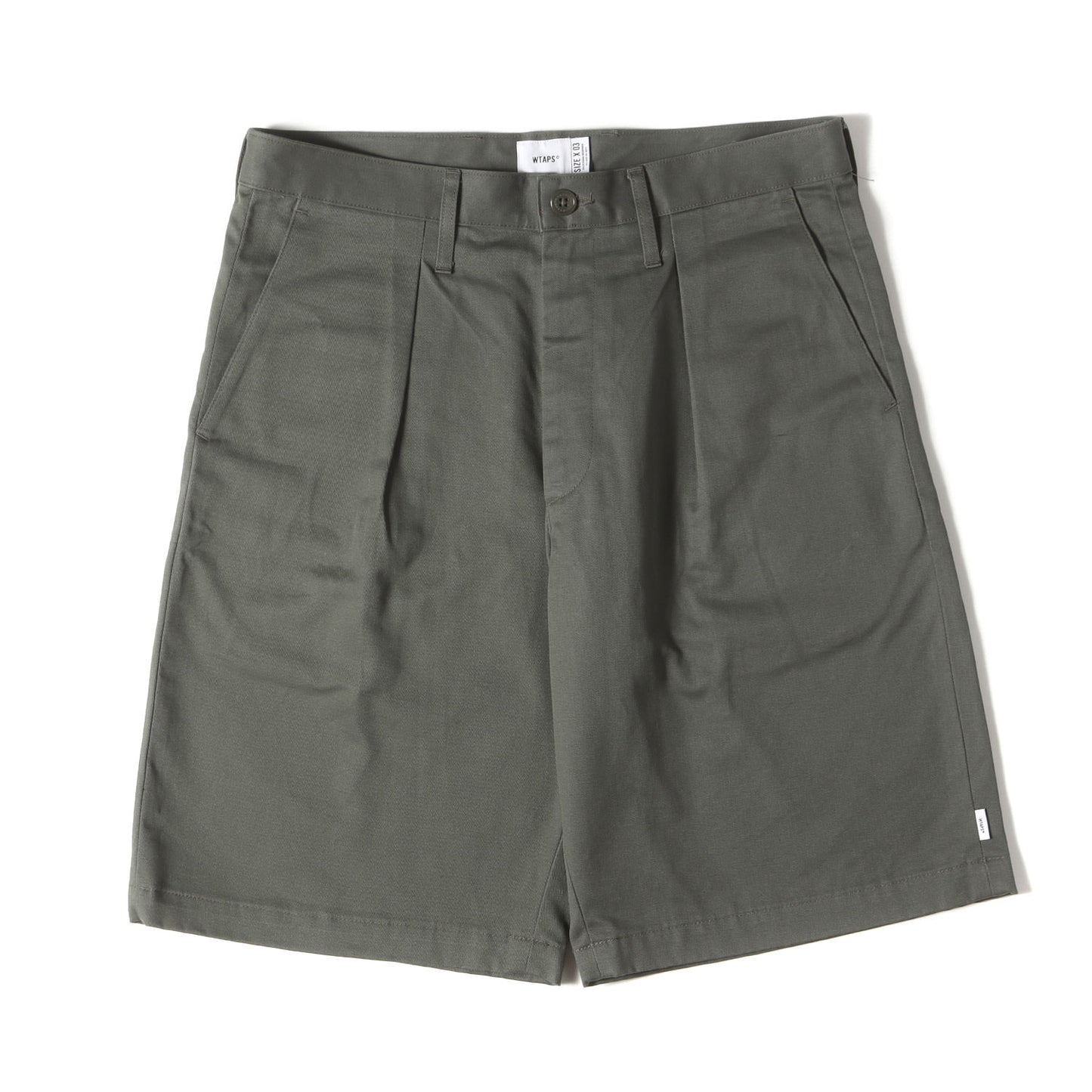 21SS 1タック コットンツイル ワークショーツ (TUCK 02 / SHORTS)