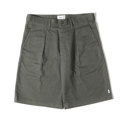 21SS 1タック コットンツイル ワークショーツ (TUCK 02 / SHORTS)