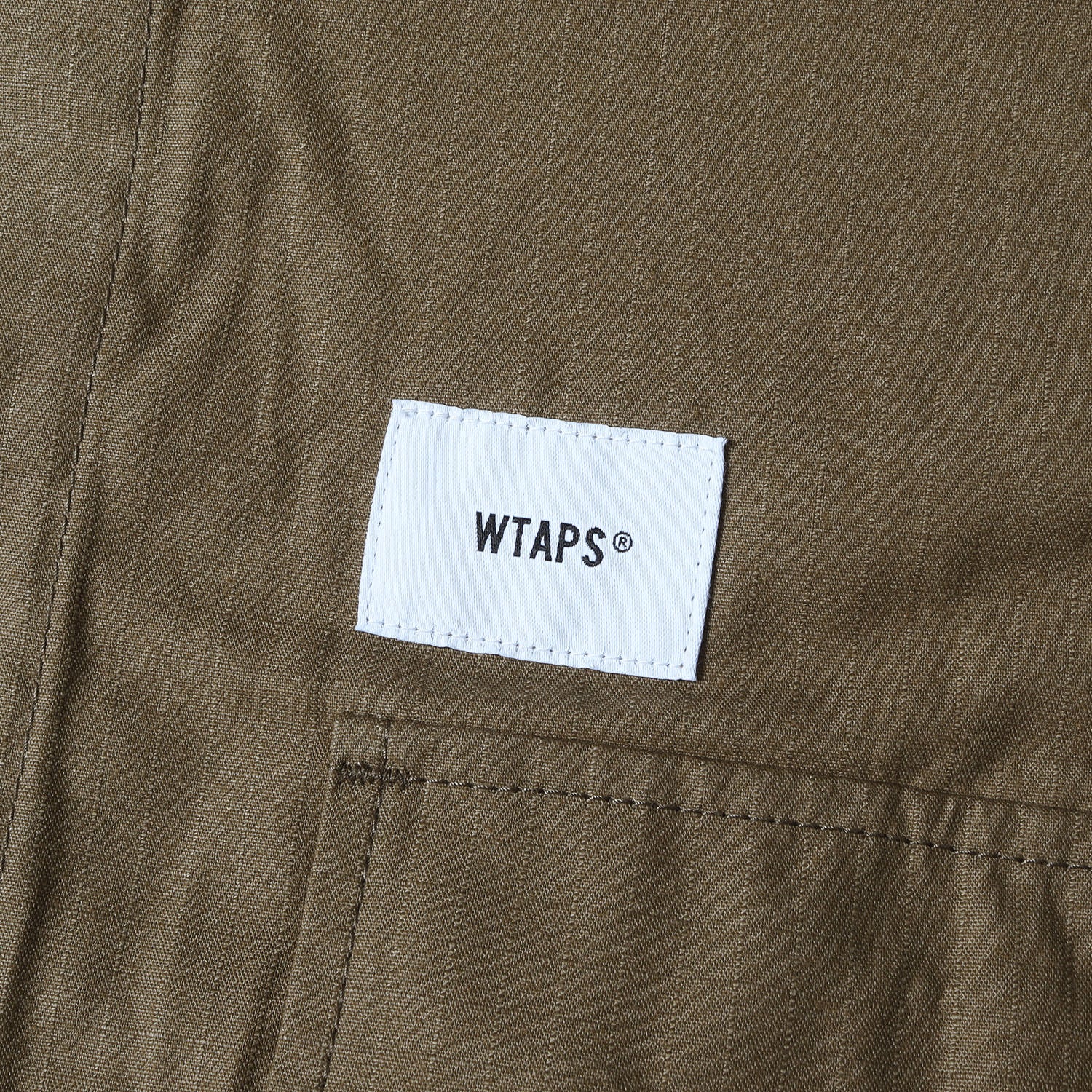 WTAPS (ダブルタップス) 21SS ノーカラー ミリタリー シャツジャケット
