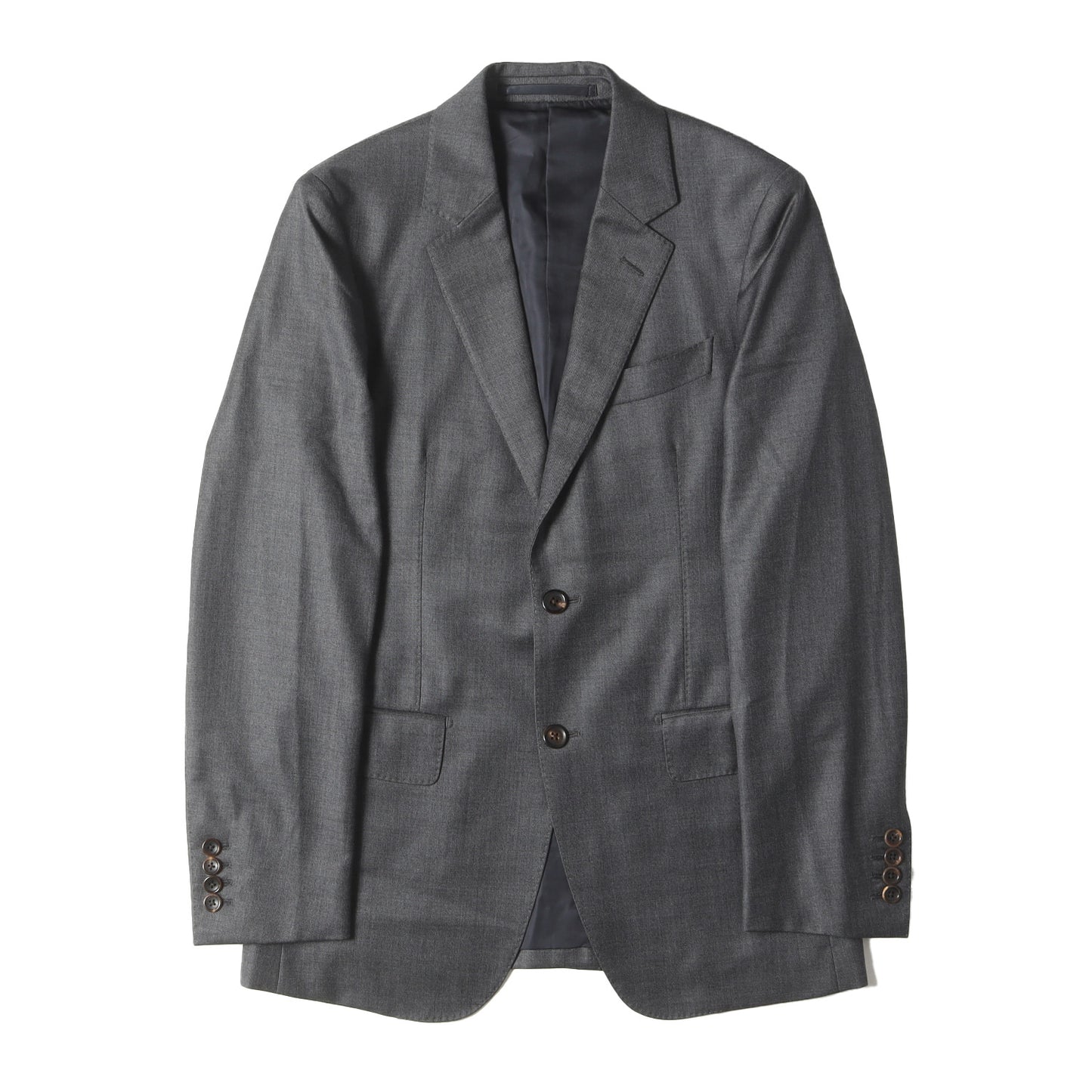 ×Ermenegildo Zegna ウール ノッチドラペル 2B テーラードジャケット
