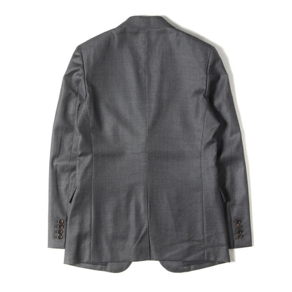 ×Ermenegildo Zegna ウール ノッチドラペル 2B テーラードジャケット