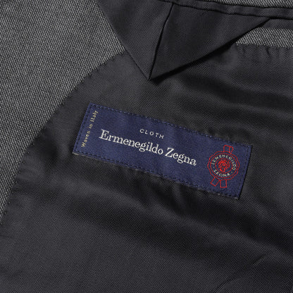 ×Ermenegildo Zegna ウール ノッチドラペル 2B テーラードジャケット
