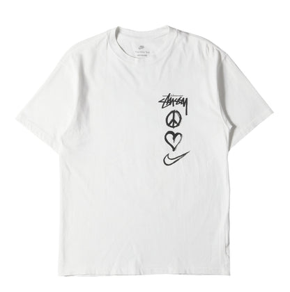 STUSSY (ステューシー) 22SS ×NIKE ラブ&ピースマーク Tシャツ(Peace 
