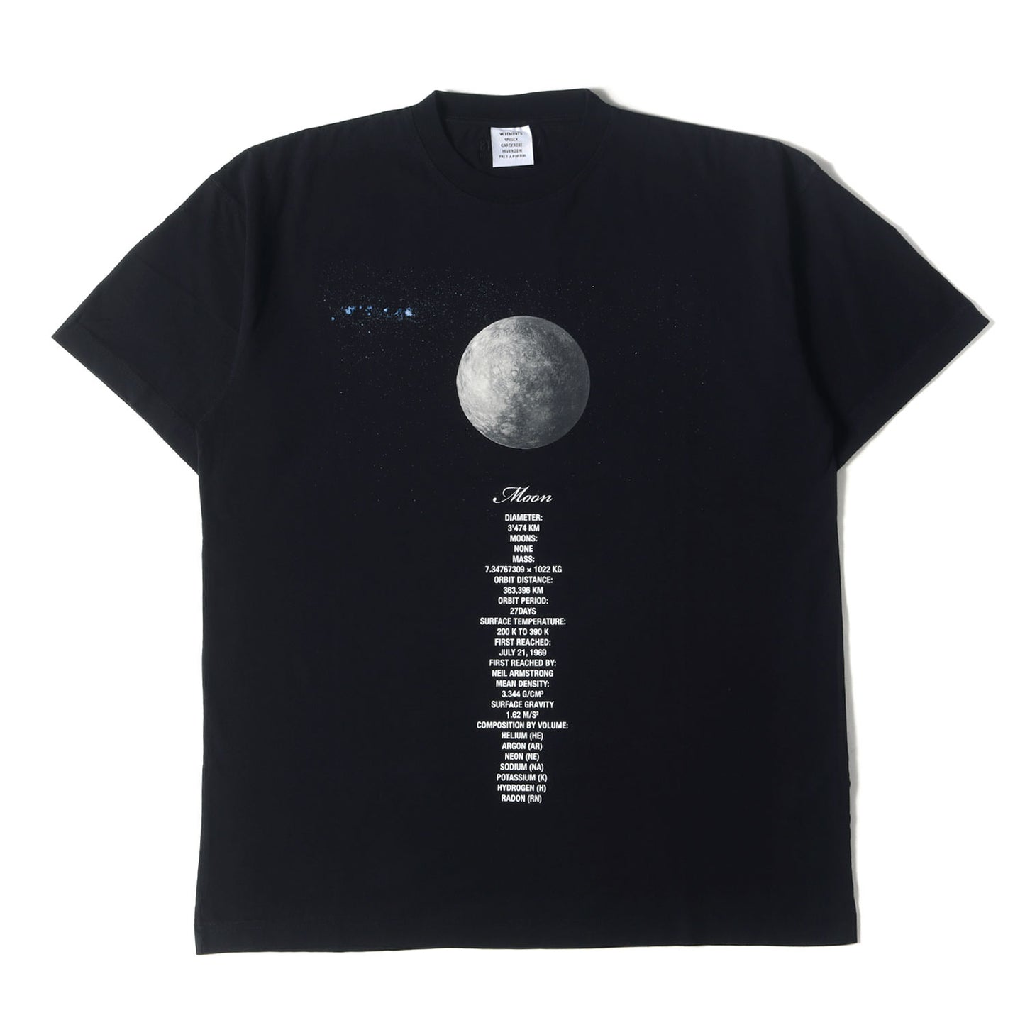 プラネット ナンバー オーバーサイズ Tシャツ(Sun Planet Number Tee)