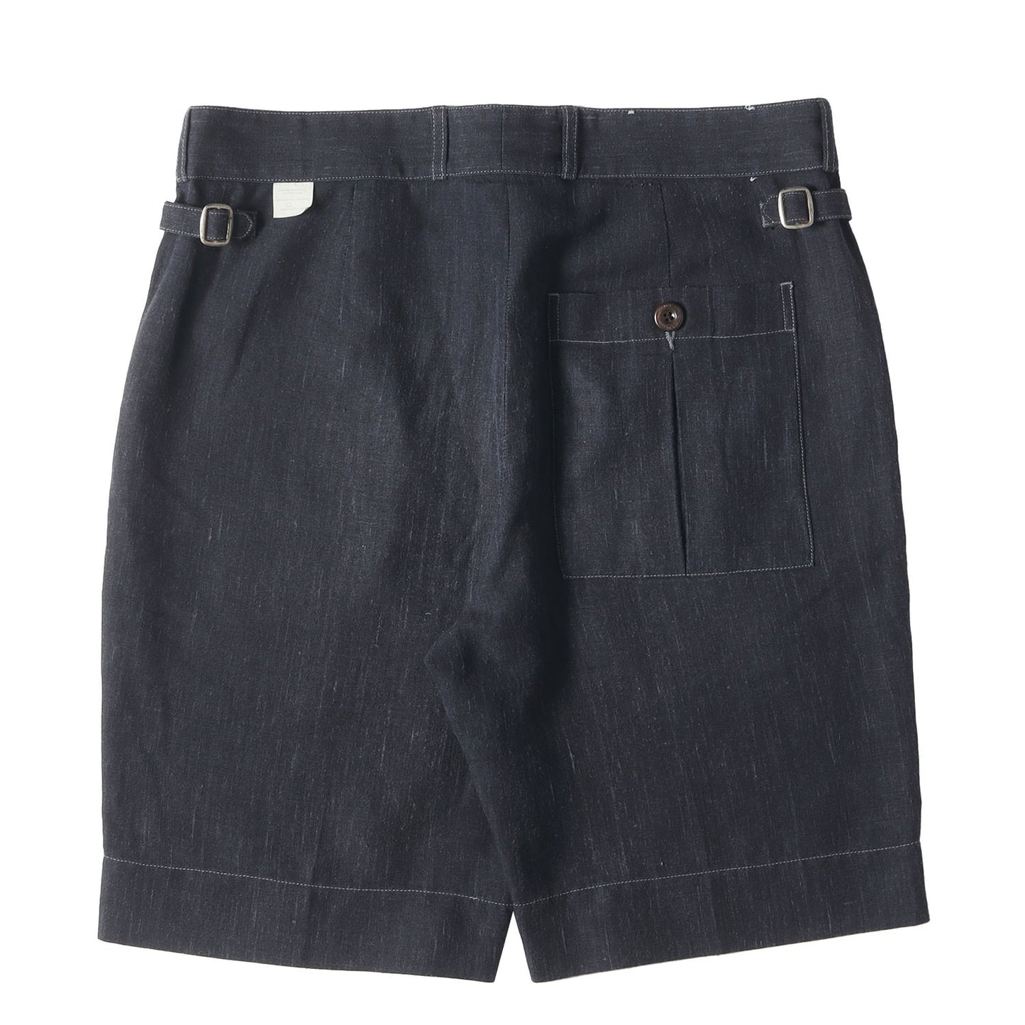 リネン/ポリエステル 2タック ワーク ショーツ
