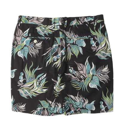 フラガール&フラワー柄 コットンツイル ワークショーツ