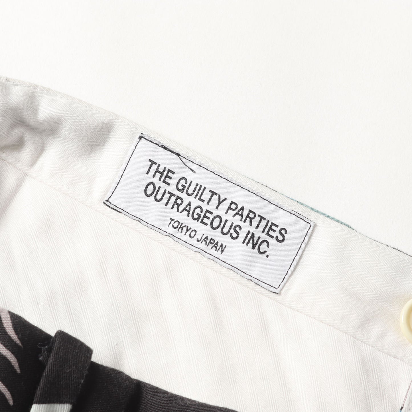 フラガール&フラワー柄 コットンツイル ワークショーツ