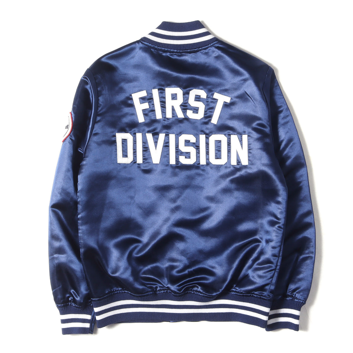 FUCT (ファクト) ワッペンロゴ サテン スタジャン(FIRST DIVISION 