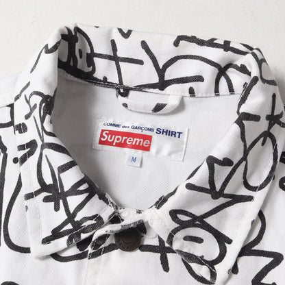 ×COMME des GARCONS SHIRTS グラフィック柄 チョアコート / カバーオール(Printed Canvas Chore Coat)
