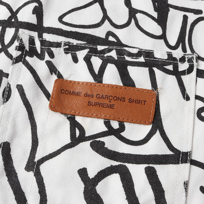 ×COMME des GARCONS SHIRTS グラフィック柄 チョアコート / カバーオール(Printed Canvas Chore Coat)