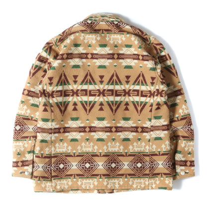 現行モデル ネイティブ柄 ウールブランケット コンチョボタン ジャケット(NATIVE AMERICAN WOOL BLANKET JACKET)
