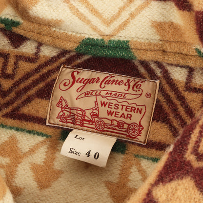 現行モデル ネイティブ柄 ウールブランケット コンチョボタン ジャケット(NATIVE AMERICAN WOOL BLANKET JACKET)